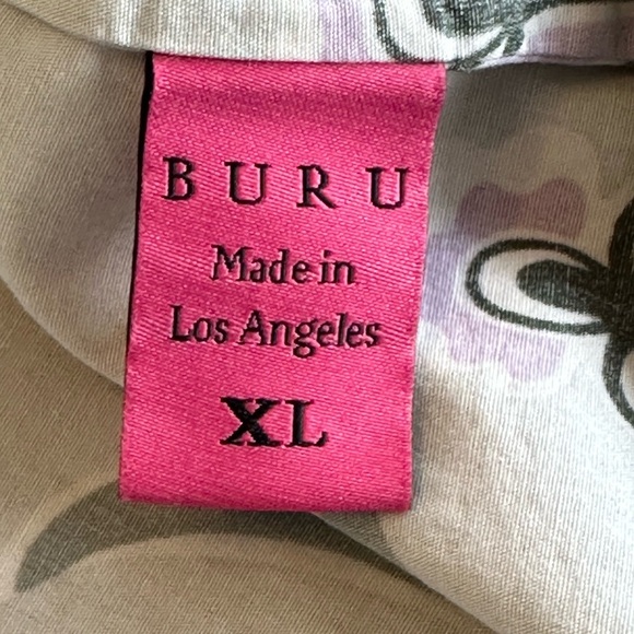 Buru | Floral Long Sleeve Retro Housecoat/Dress, Size XL - Picture 9 of 13